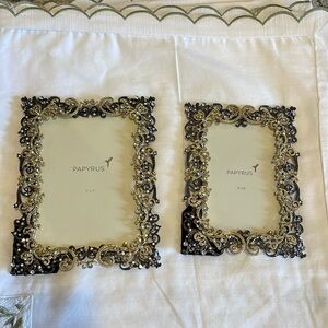 2 NEW papyrus faux jeweled and ornate frames! Wow!